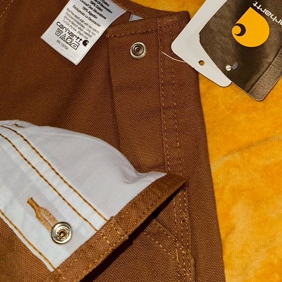 Carhartt Brown Workwear Overalls Durable Canvas - Picture 3 of 9